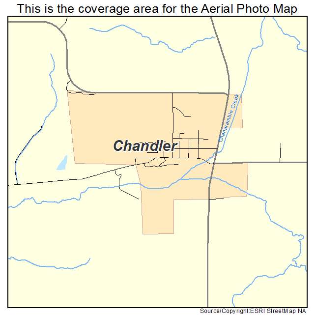 Chandler, MN location map 