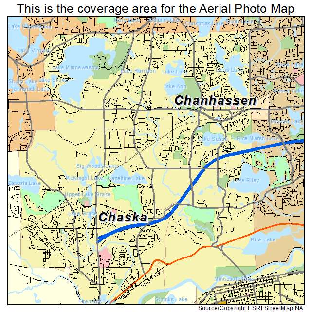 Chanhassen, MN location map 