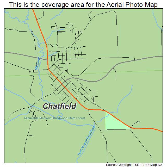 Chatfield, MN location map 