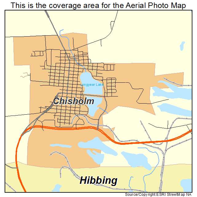 Chisholm, MN location map 