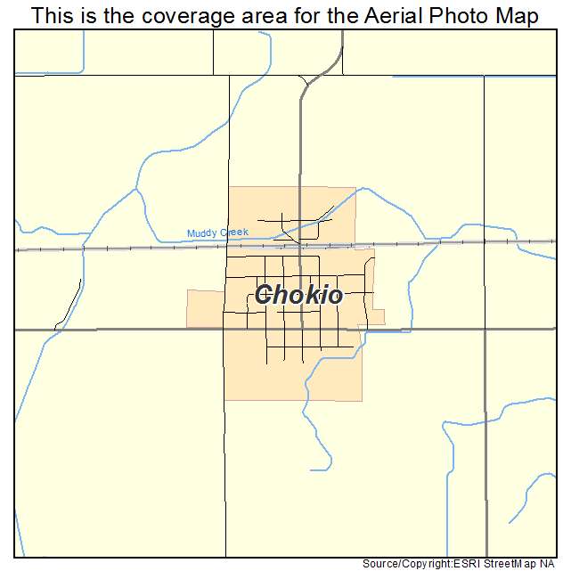 Chokio, MN location map 
