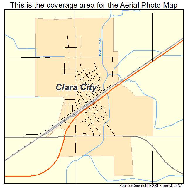 Clara City, MN location map 