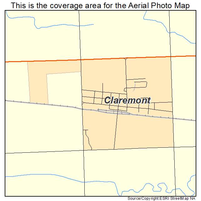 Claremont, MN location map 
