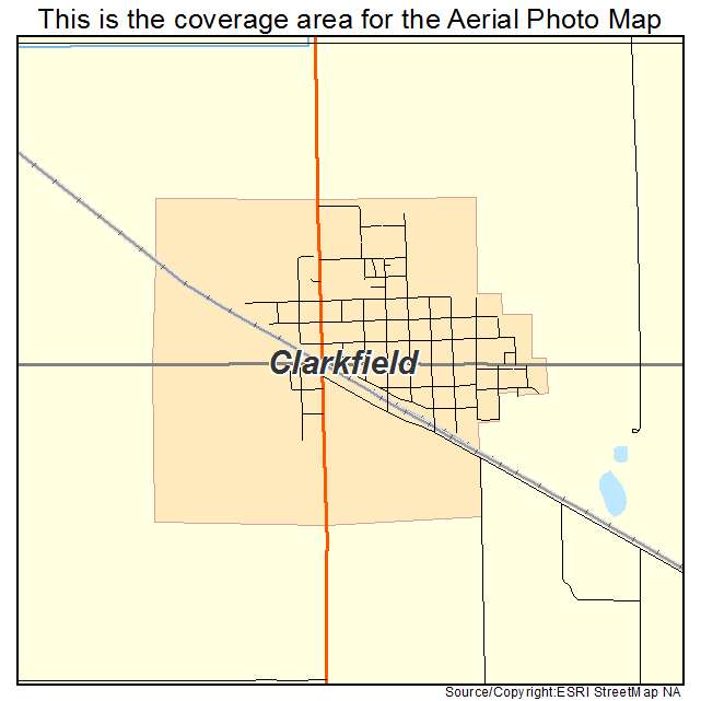 Clarkfield, MN location map 