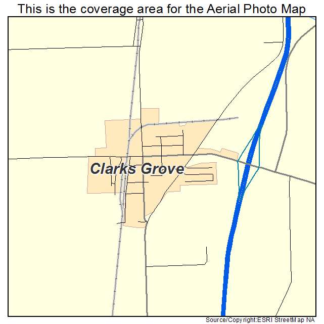 Clarks Grove, MN location map 
