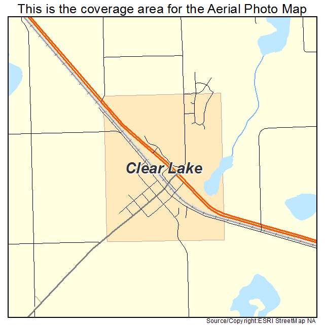 Clear Lake, MN location map 
