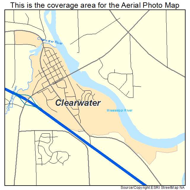 Clearwater, MN location map 