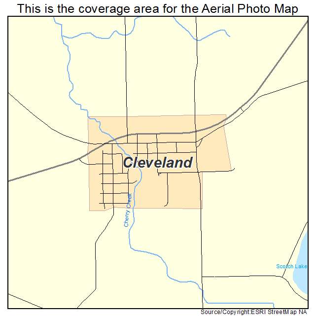 Cleveland, MN location map 