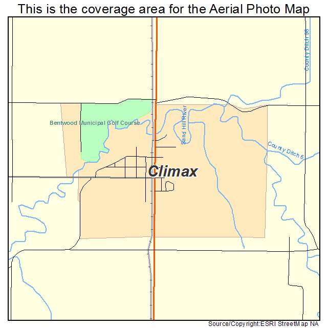 Climax, MN location map 