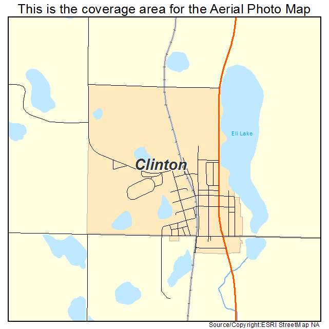 Clinton, MN location map 