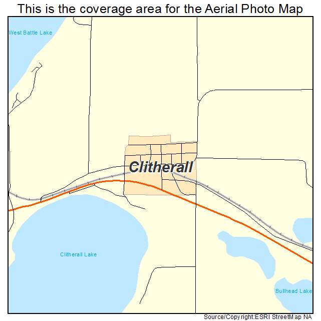 Clitherall, MN location map 