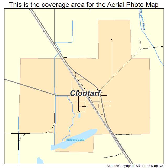 Clontarf, MN location map 