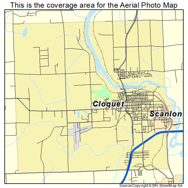 Cloquet, MN location map 