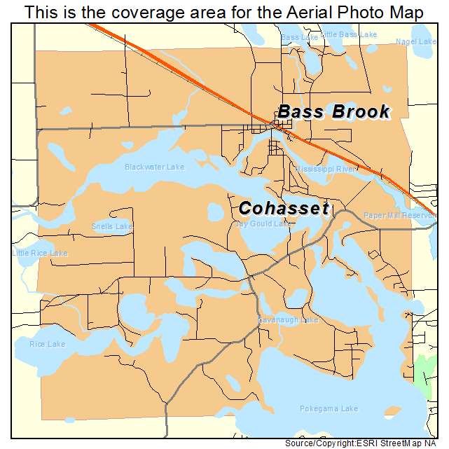 Cohasset, MN location map 