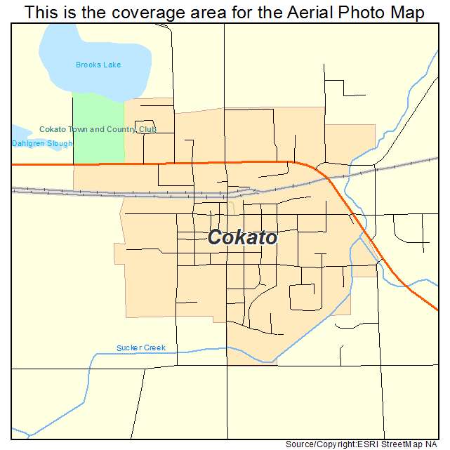 Cokato, MN location map 