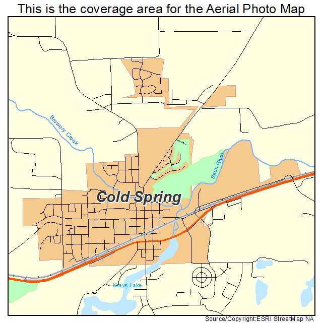 Cold Spring, MN location map 