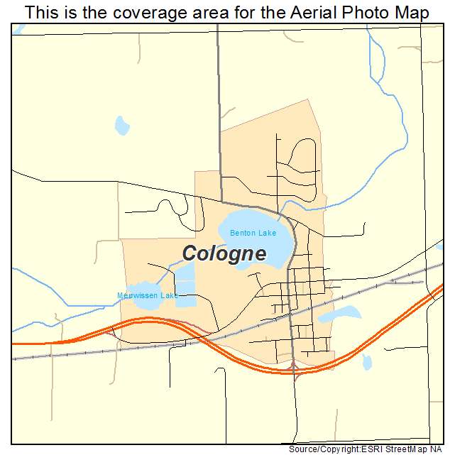 Cologne, MN location map 