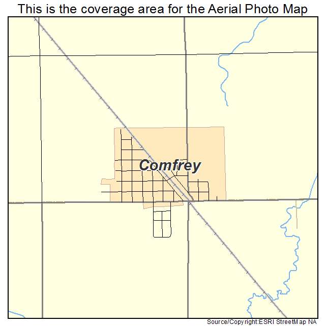 Comfrey, MN location map 