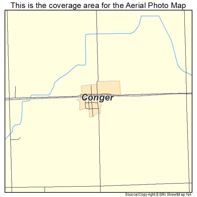 Conger, MN location map 