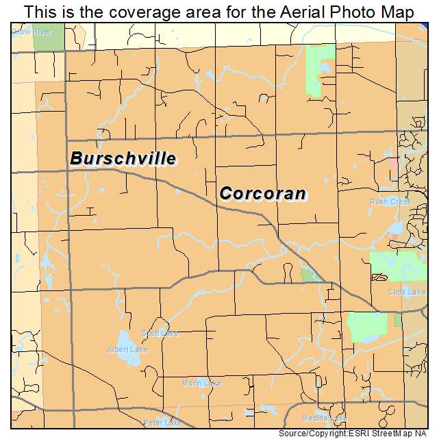 Corcoran, MN location map 
