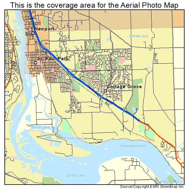 Cottage Grove, MN location map 