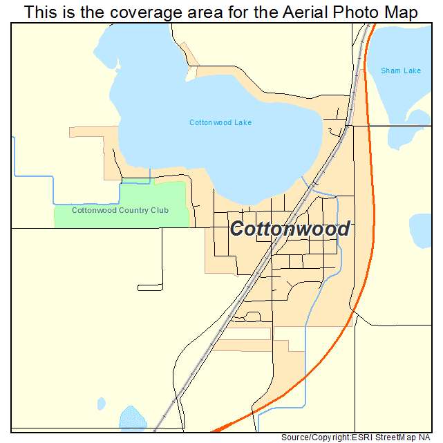 Cottonwood, MN location map 
