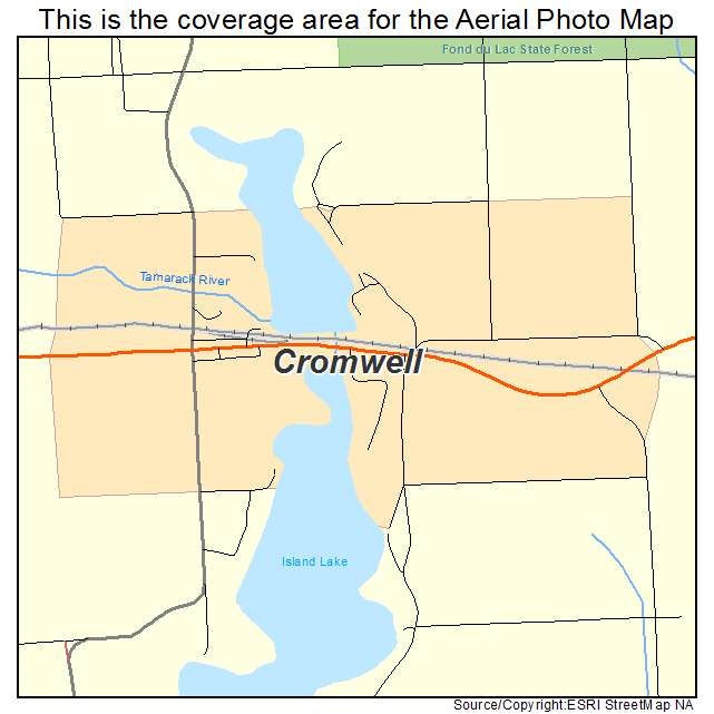 Cromwell, MN location map 