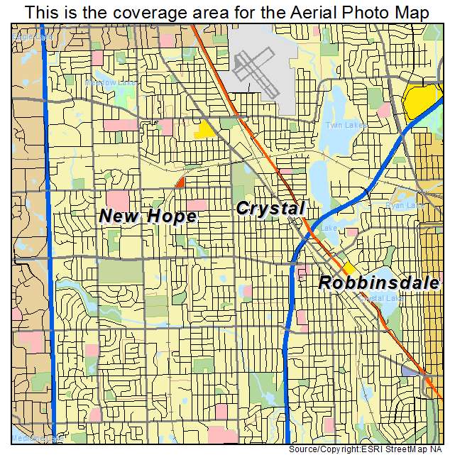 Crystal, MN location map 