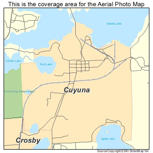 Cuyuna, MN location map 