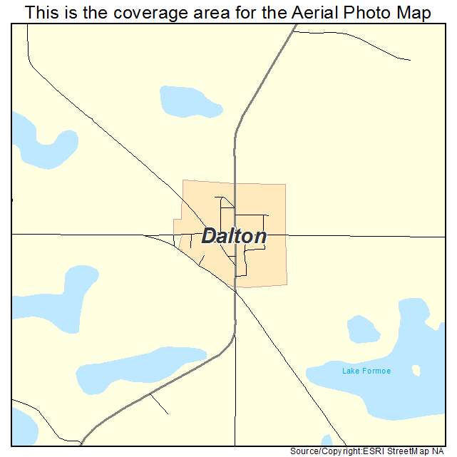 Dalton, MN location map 