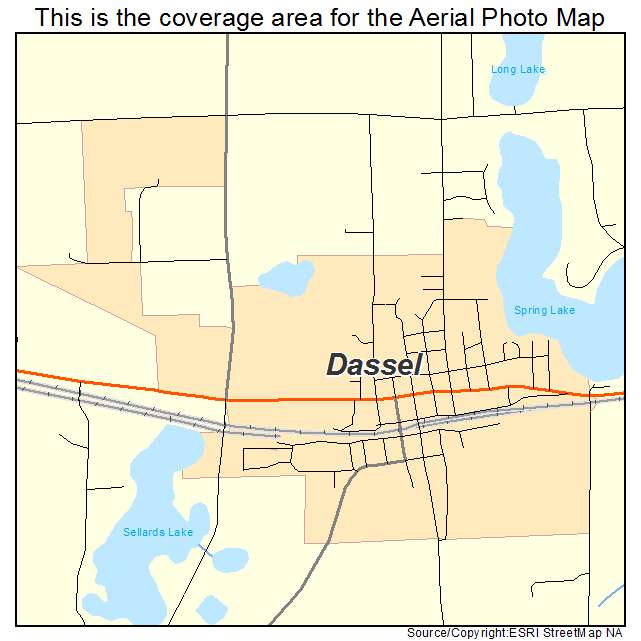 Dassel, MN location map 