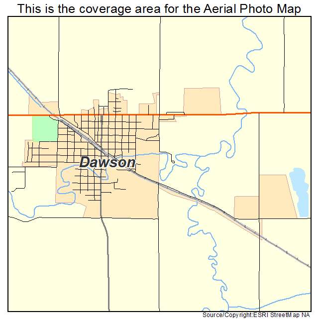 Dawson, MN location map 
