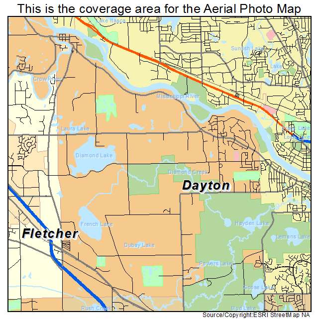Dayton, MN location map 