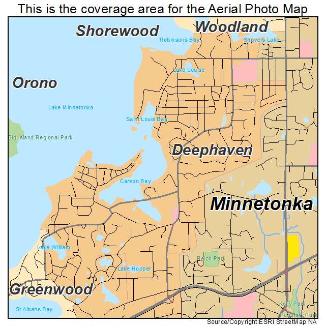 Deephaven, MN location map 