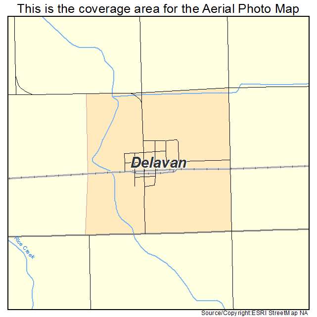 Delavan, MN location map 