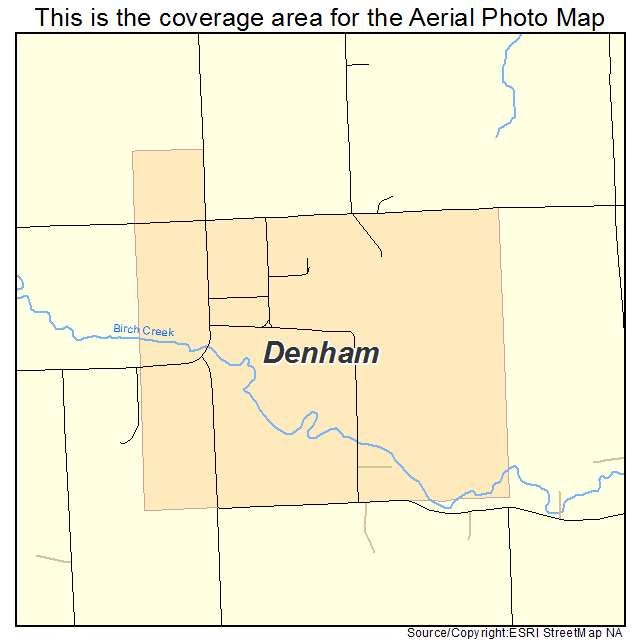 Denham, MN location map 