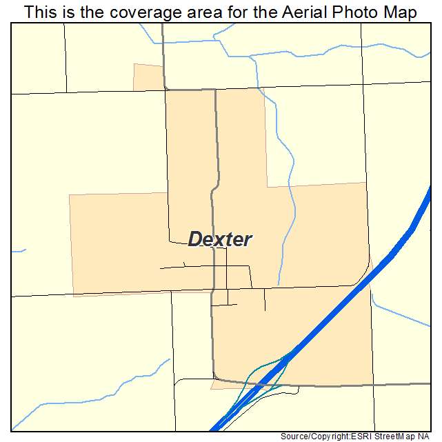 Dexter, MN location map 