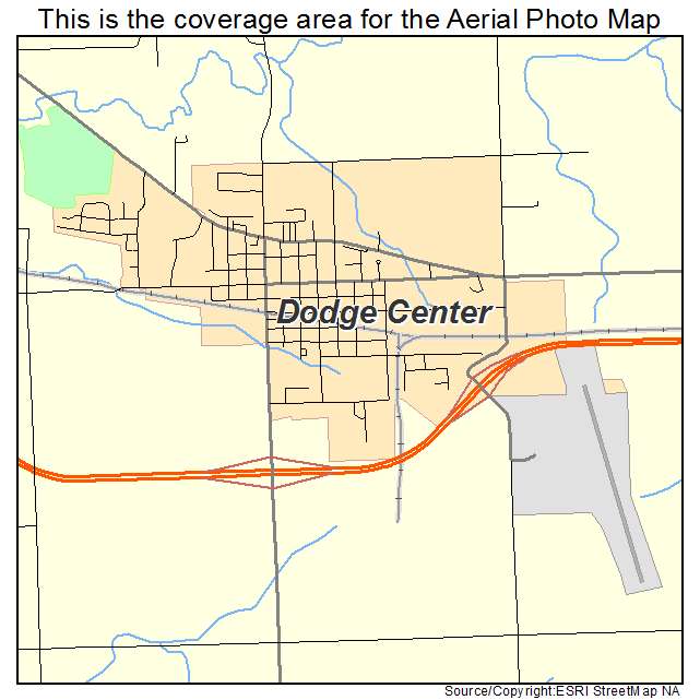 Dodge Center, MN location map 