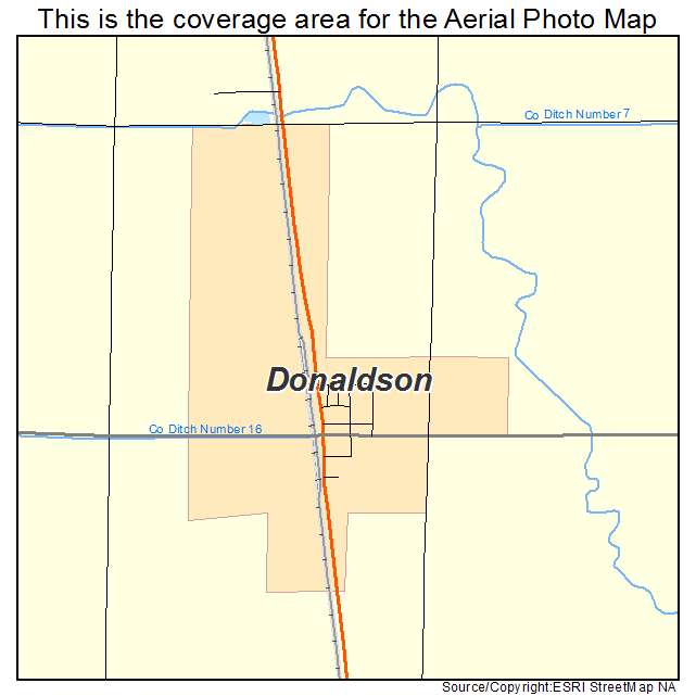 Donaldson, MN location map 