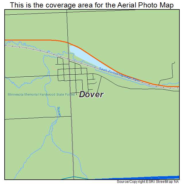 Dover, MN location map 
