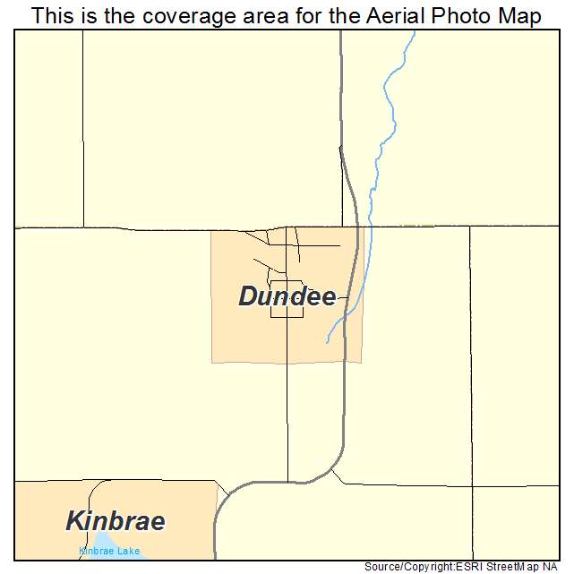 Dundee, MN location map 