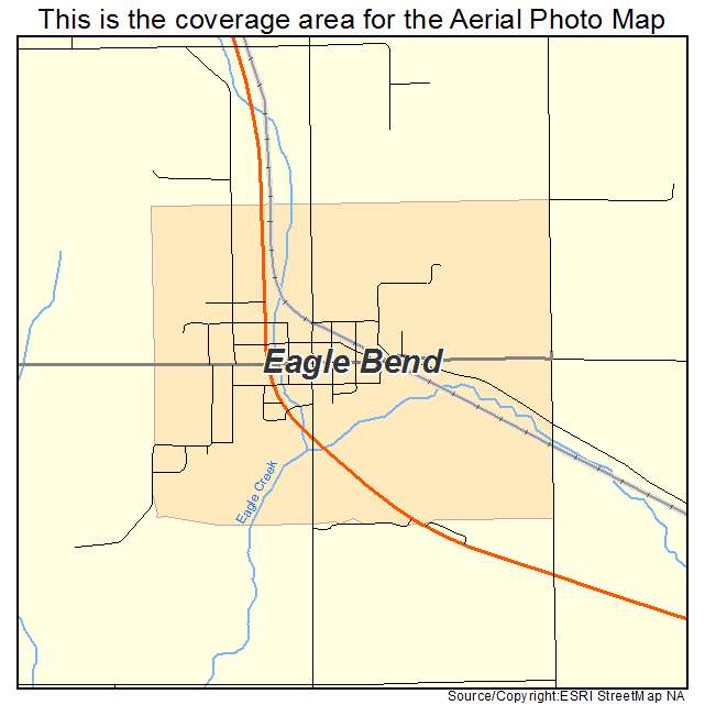 Eagle Bend, MN location map 
