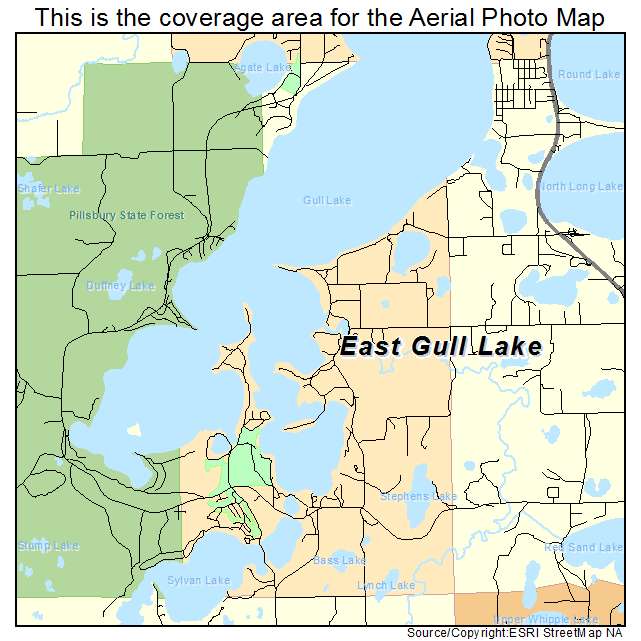 East Gull Lake, MN location map 