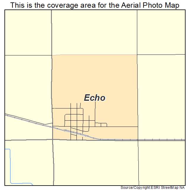 Echo, MN location map 