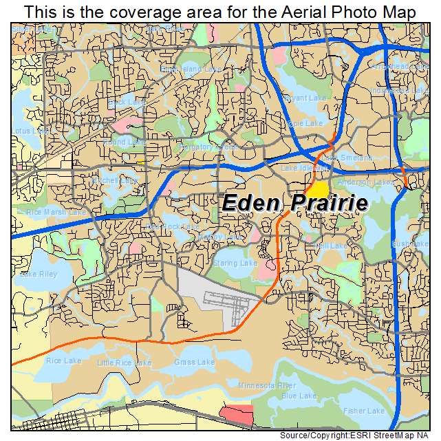 Eden Prairie, MN location map 