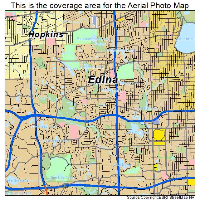 Edina, MN location map 