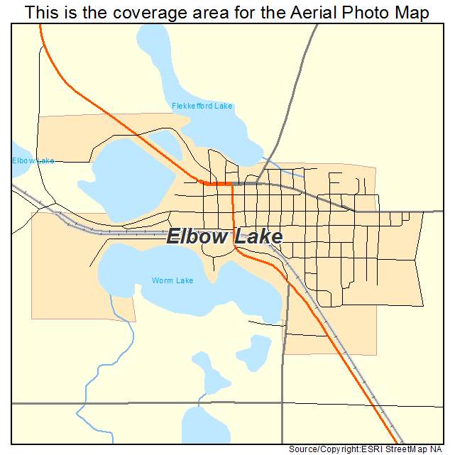 Elbow Lake, MN location map 