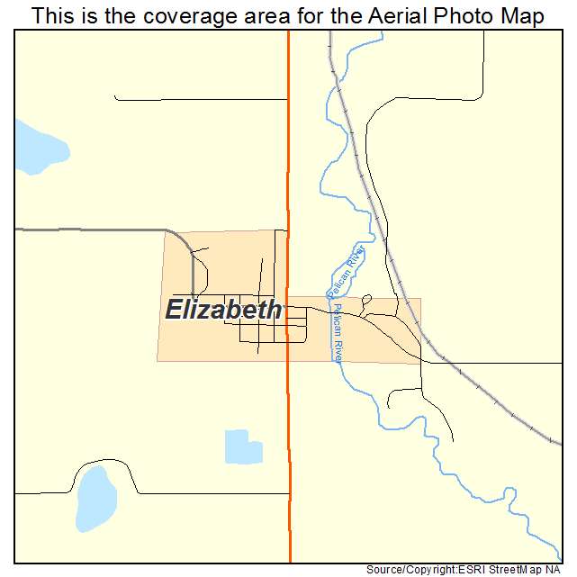 Elizabeth, MN location map 
