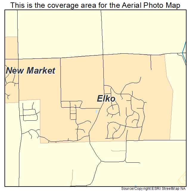 Elko, MN location map 