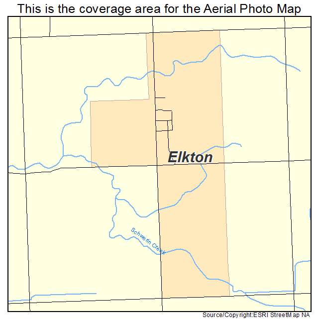Elkton, MN location map 